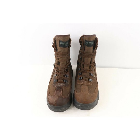 Vintage Wolverine Goretex Waterproof Leather Distressed Boots Brown main image 9